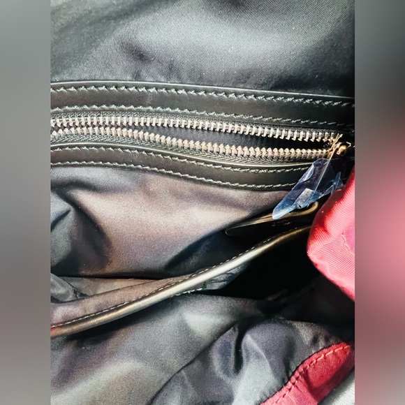 BURBERRY MEDIUM LOGO PRINT NYLON BURGUNDY RUCKSACK BACKPACK NEW WITH TAGS - Picture 16 of 17